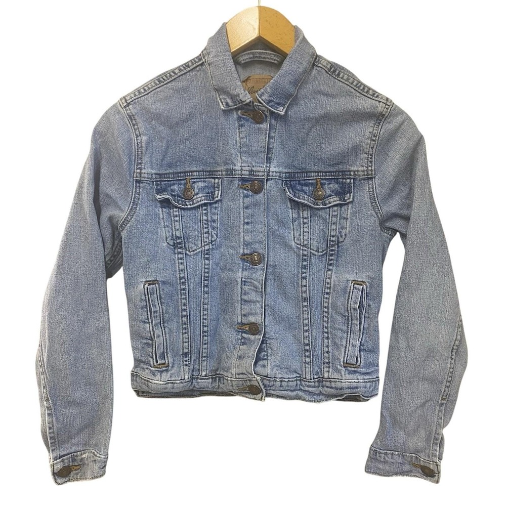 Levi Strauss Signature Light Wash Denim Trucker Jacket Kid Youth Med 30" Chest